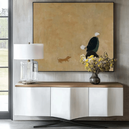 Gentle Stroll Canvas Art Capturing Solitude Memory Within Quiet Moments