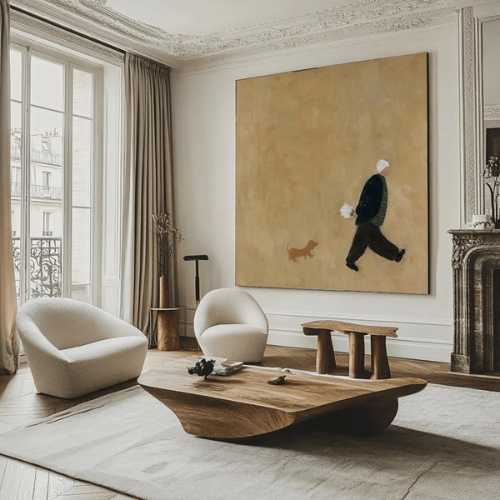 Gentle Stroll Canvas Art Capturing Solitude Memory Within Quiet Moments