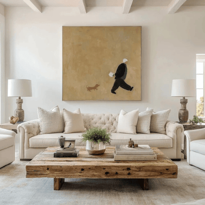 Gentle Stroll Canvas Art Capturing Solitude Memory Within Quiet Moments