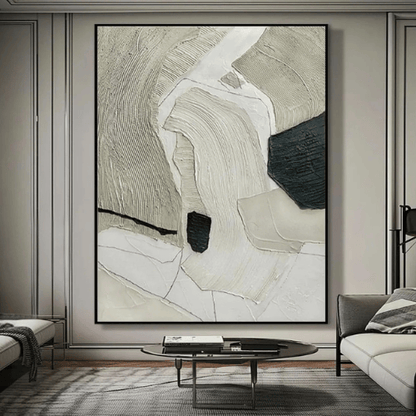 Silent Currents Abstract Canvas Channeling Motion Essence Within Contemporary Spaces