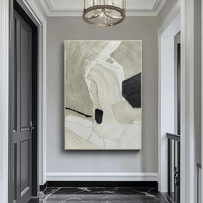 Silent Currents Abstract Canvas Channeling Motion Essence Within Contemporary Spaces