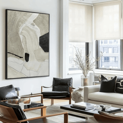 Silent Currents Abstract Canvas Channeling Motion Essence Within Contemporary Spaces